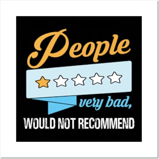 People one star fucking nightmare: Newest sarcastic people one star review design Posters and Art